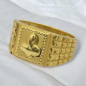 Valiant Wave Micro Gold Plated Ring