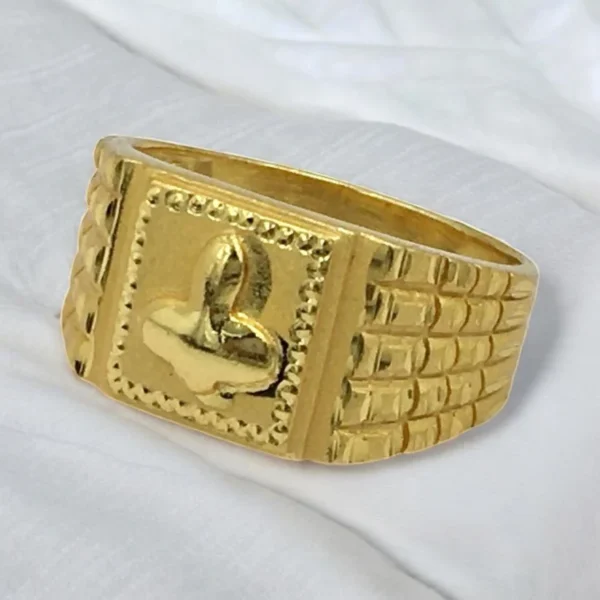 Valiant Wave Micro Gold Plated Ring